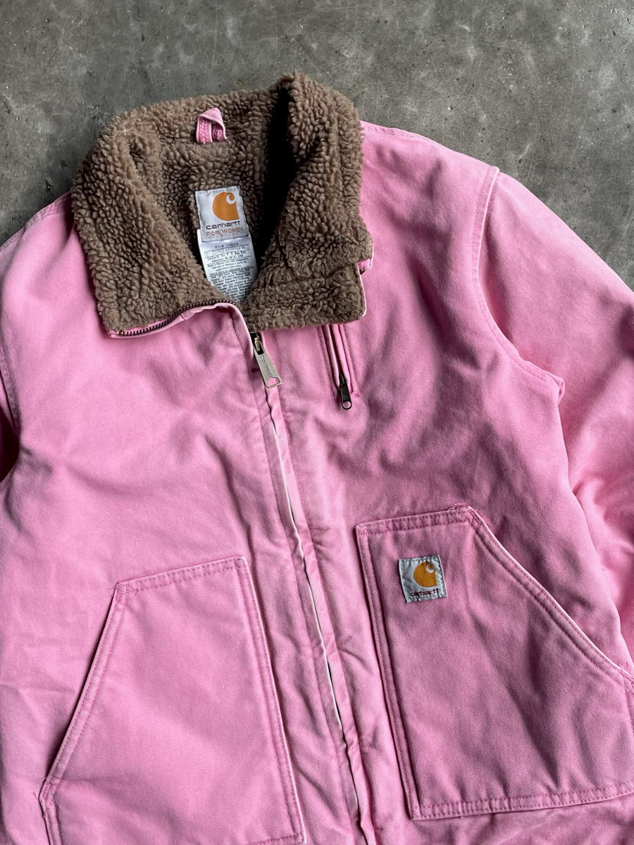 Vintage Pink Carhartt Fleece Lined Jacket™