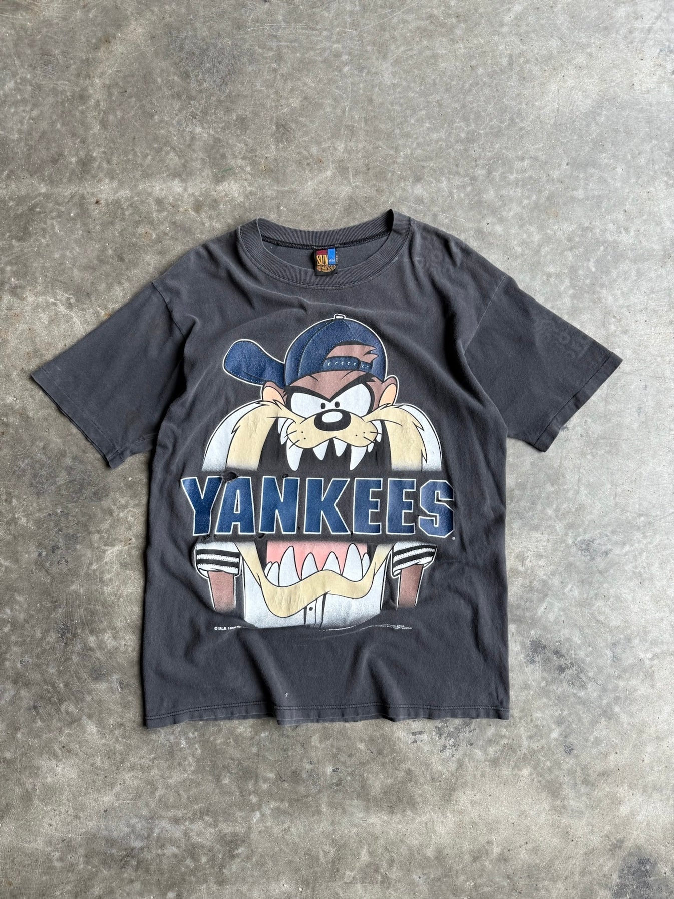 Vintage Faded Yankees Looney Distressed Tee