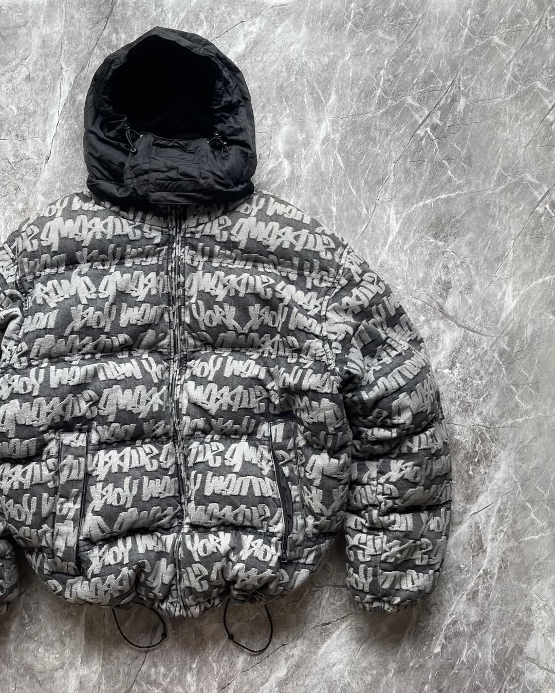 Vintage Jacquard Puffer Down Jacket™