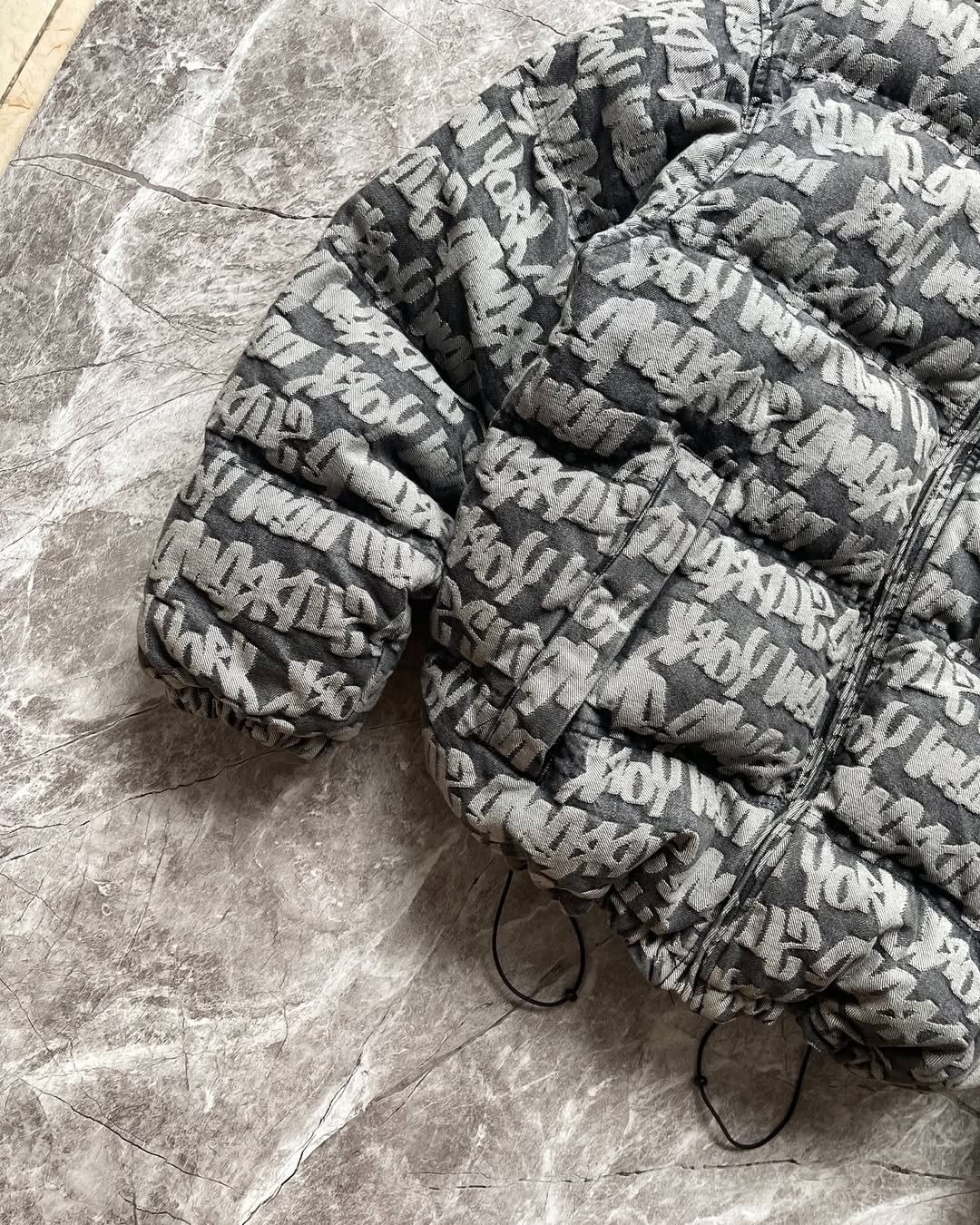 Vintage Jacquard Puffer Down Jacket™