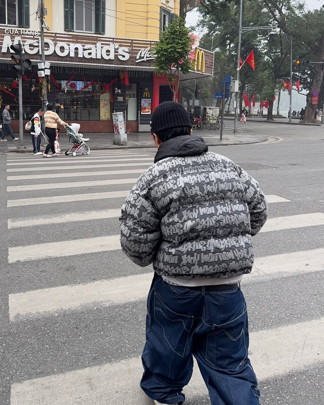 Vintage Jacquard Puffer Down Jacket™