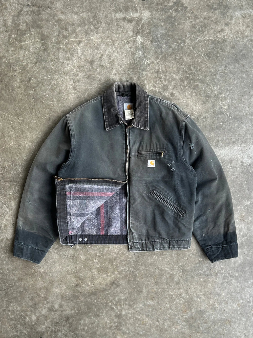 Vintage Faded Black Detroit Carhartt Jacket™ – vintagehiddenseason