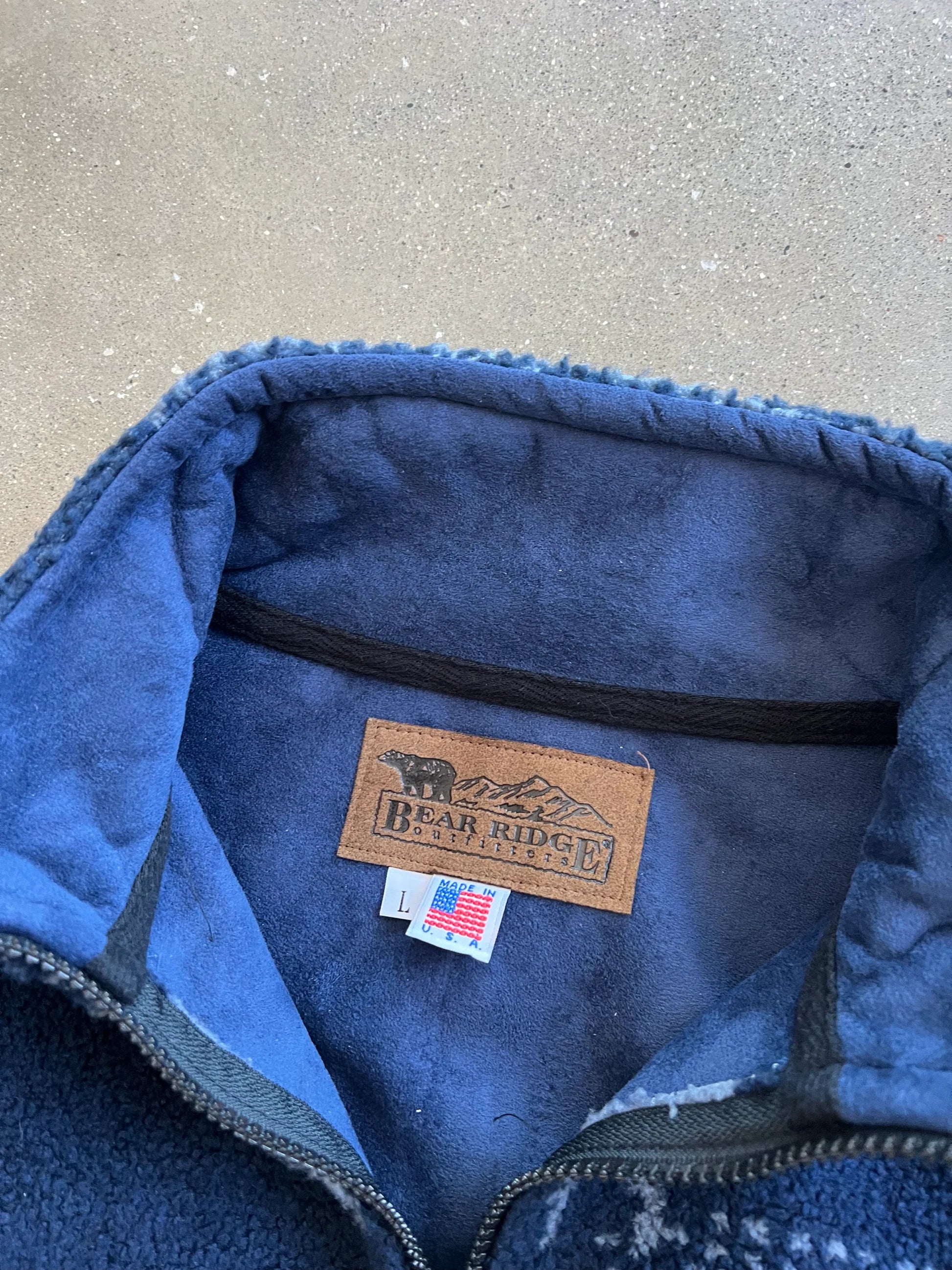 Vintage Blue Deer Fleece Zip Up™